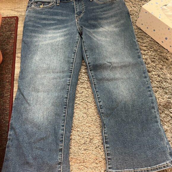 NWT True Religion Billie Flap Straight Capri size 28 - Picture 6 of 14